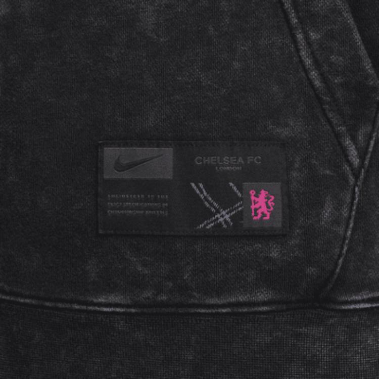 Новая мужская толстовка Nike Chelsea Fc Club Third с полной молнией из французского махрового трикотажа для футбола FQ2994-010