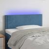 VidaXL LED Headboard Bedroom Furniture Single Bed Accessory Headboard Bed Frame Interior Dark Blue 3121518