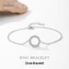 Baoyilong Fashion Simple Women's S925 Silver Round Bracelet