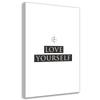 Canvas Print, Inscription Love Yourself