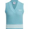 Originals Adicolor 24 Autumn Winter Collection Striped Fashion Comfortable Soft Vest Women Tops Old-Blue JD5803