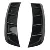Car Side Mudguard Stickers Extension Arch Protector Trim Tpu Glossy Black 2PCS