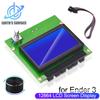 12864 LCD Screen HD Display for Ender 3 3D Printer Blue Control Panel Board With Cable for Ender 3 3D Printer Parts Display Port