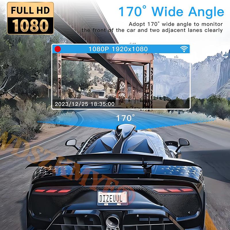 New Car Dvr 1080P Dash Cam for Car WIFI APP Control Recorder Video 2/3 Channel Front and Rear View Car Camera for Car Assecories