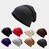 Solid Color Pile Cap Trendy Thin Style Double-layer Youth Cold Hat Hooded Hat Couple Personalized Pullover Hat