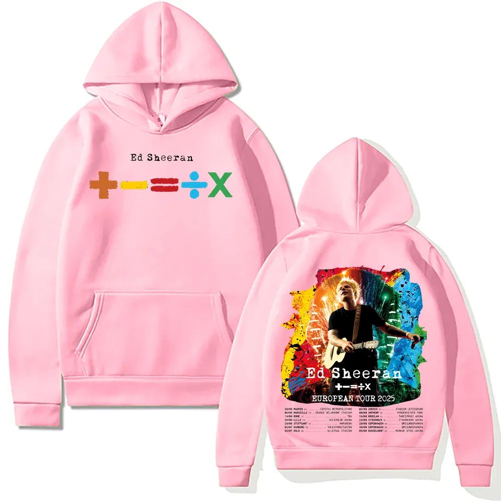 Ed Sheeran Hoodie Music European Tour 2025 Pullover Ed Sheeran Fans Lovers Gift Sweatshirt New  Women Men Fall Clothes Versatile