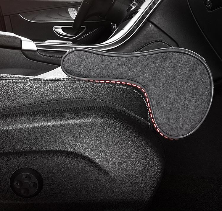 Memory Foam Car Seat Leg Rest: Wear-Resistant Suede Footrest for Pressure Relief