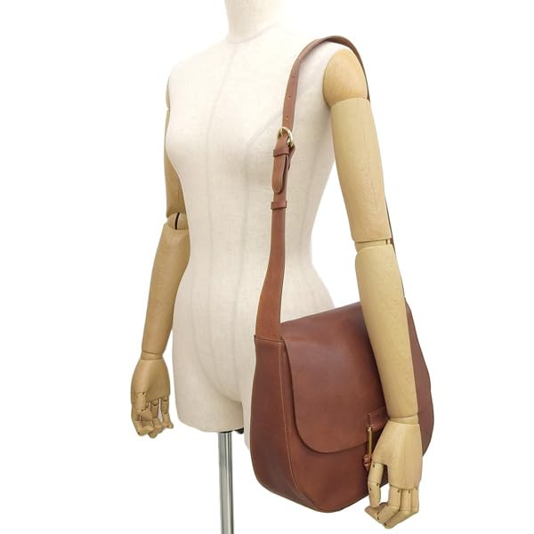 Bag Shoulder Bag Crossbody Leather Genuine Leather Brand BSH174 PO0001 Unisex [Ilbizonte] Women's (SEPPIA/Brown) [Item]