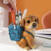 Cute Puppy Pencil Holder Desk Decorations Home Decorations Resin Crafts Gifts for Kids Desktop Storage