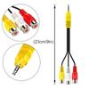 3.5MM To Jack 3 RCA Cable Video Component AV Adapter Cable For TCL TV Laptop DVD Red White And Yellow Female