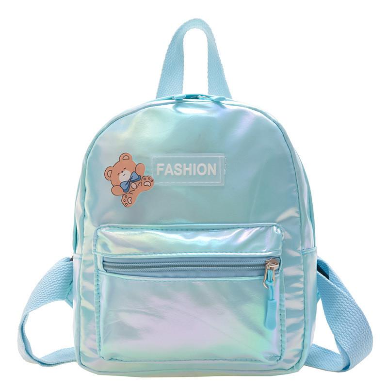 Colored Rabbit Laser Bear Letter Fashion Backpack Breathable Suitable Daily