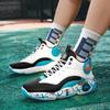 Youth Basketball Shoes Outdoor Sports Shoes Men's Fashion Shoes Thick Soles Increase Student Sports Anti-slip Shock Absorption
