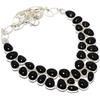 Black Spinnel Gemstone Handmade 925 Silver Jewelry Necklace 18" JCN409-93