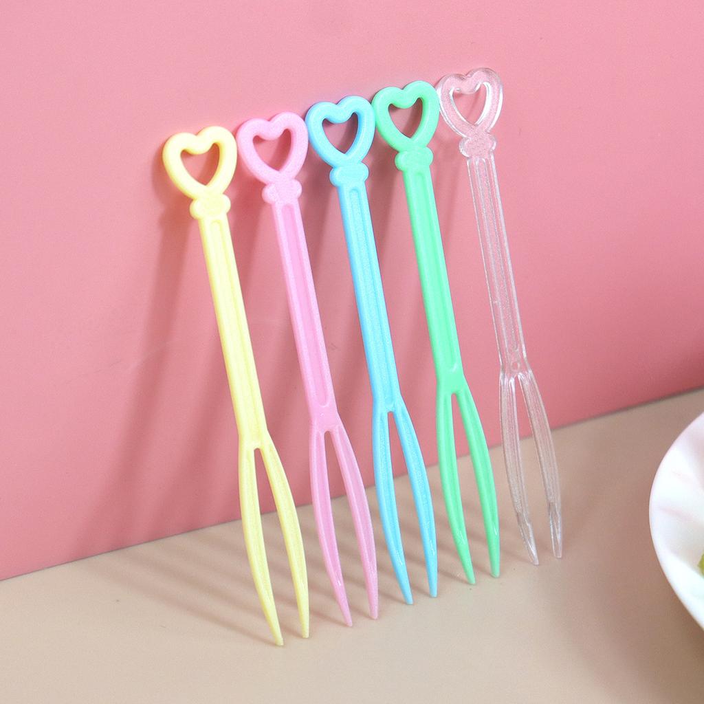 Bag of 50 Disposable Small Forks for Home Use Supermarket Tasting Cakes
