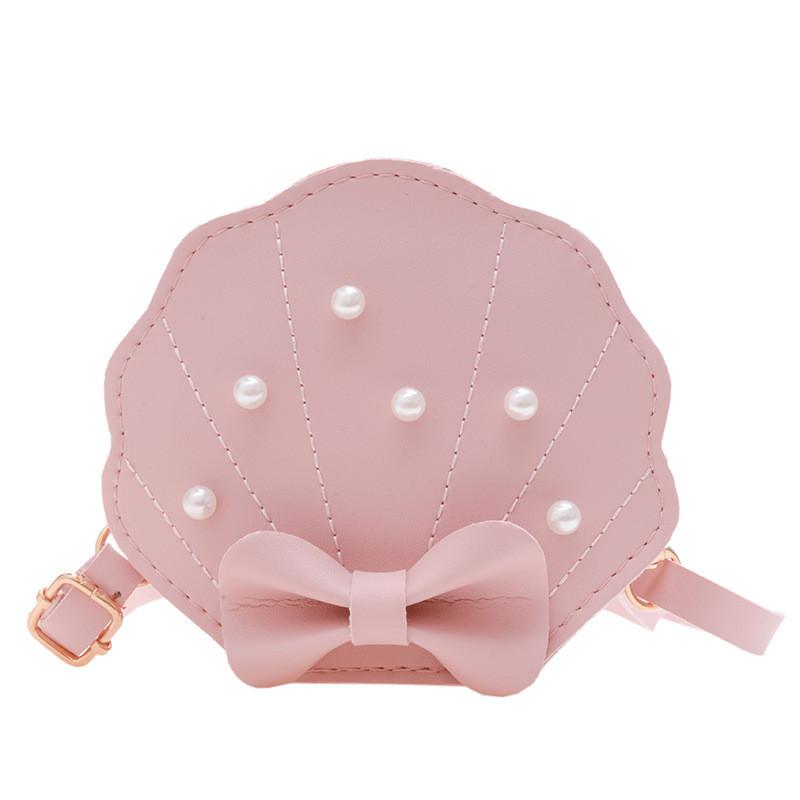Shell Pearl Princess Bag With Bow For Kids School Daily Use Cute Sweet And