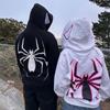 2025 European & American Halloween Unisex Y2K Spider-Man Oversized Zip Hoodie