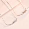 Design Bow Necklace Women'S High Sense Simple Versatile Zircon Pendant Exquisite Collarbone Chain