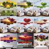 5 Pieces Abstract Red Landscape Heart Tree Canvas Painting Posters and Prints Wall Pictures Living Room Home Decor No Frame