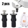 2Pcs M5 Toilet Seat Screws Nut Cover Lid Top Fixing Blind Hole Fitting Kits Bathroom Accessories Replacement Toilet Seat Screws