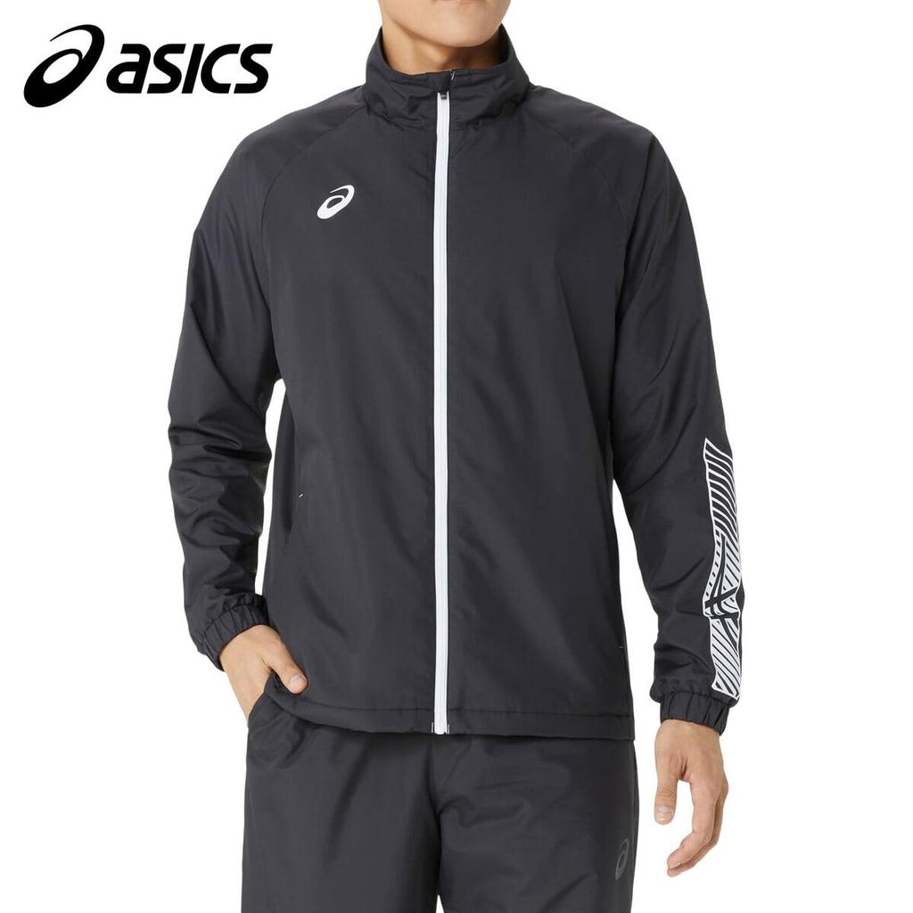 Training Wear Tricot Breaker Jacket 2031E745 Performance Black X Brilliant White M [ASICS] Men's