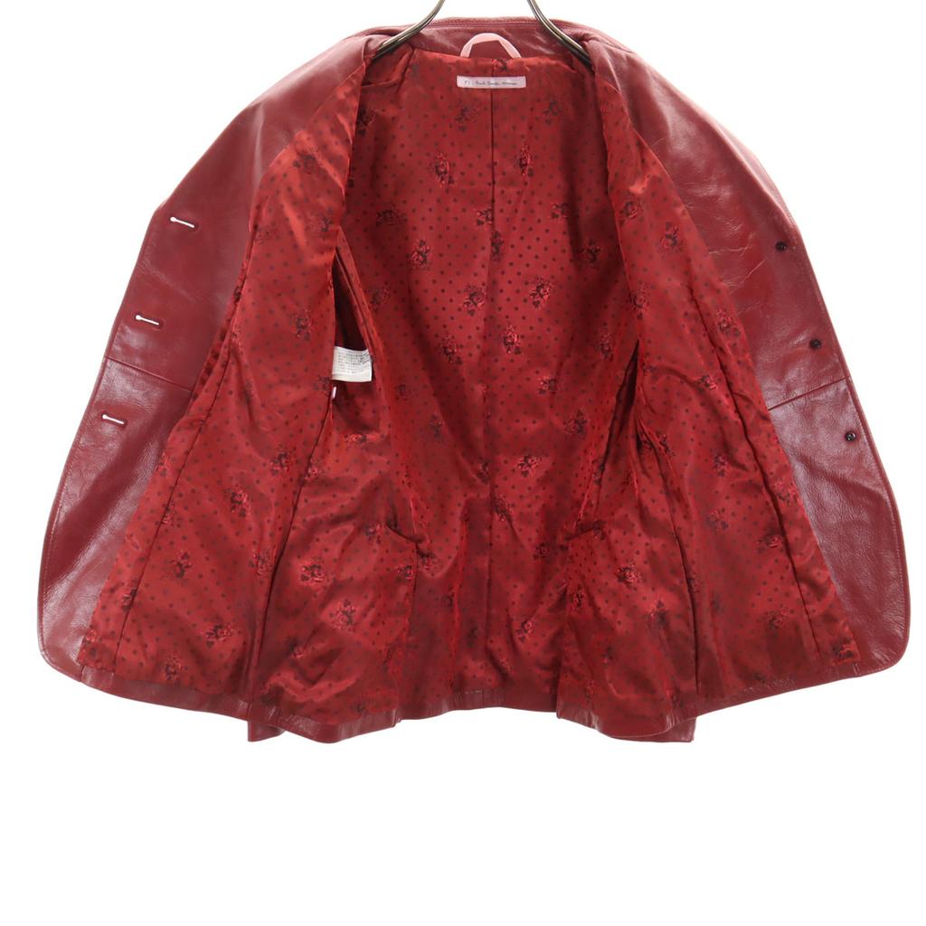 PS Paul Smith Leather Jacket 42 Red Series Women Used