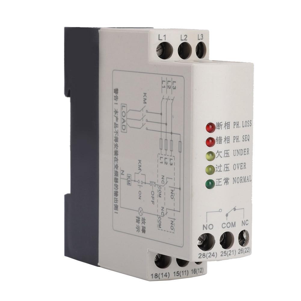 JVRD 380 Phase Sequence Protection Relay Monitoring Voltage Control Device 380VAC