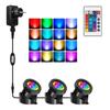 T-SUN Remote Controlled RGB Submersible EU/US/UK Plug Underwater Light Outdoor Vase Bowl Garden Fish Tank Decoration Lawn Lamp