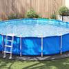 VidaXL Pool Cover, Round Ground Mat, Pool Cover, Pool Protection Garden Terrace, Light Grey Ø550 Cm 94230