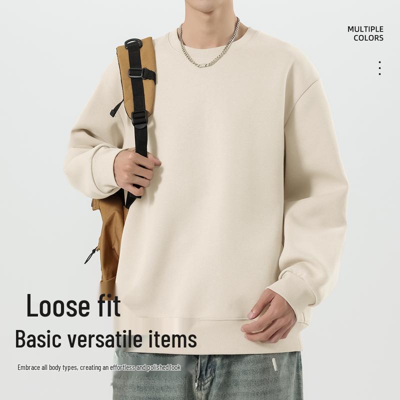 JEEP SPIRIT Men's 2025 American Sporty Loose Crewneck Sweatshirt