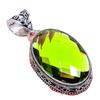 Peridot Gemstone Handmade 925 Sterling Silver Jewelry Pendant 2.17" AH-755
