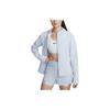 Nike Swift UV Solid Color Hooded Zip Casual Long Sleeve Sun Protection Top Women Tops Light-Blue FB7481-440