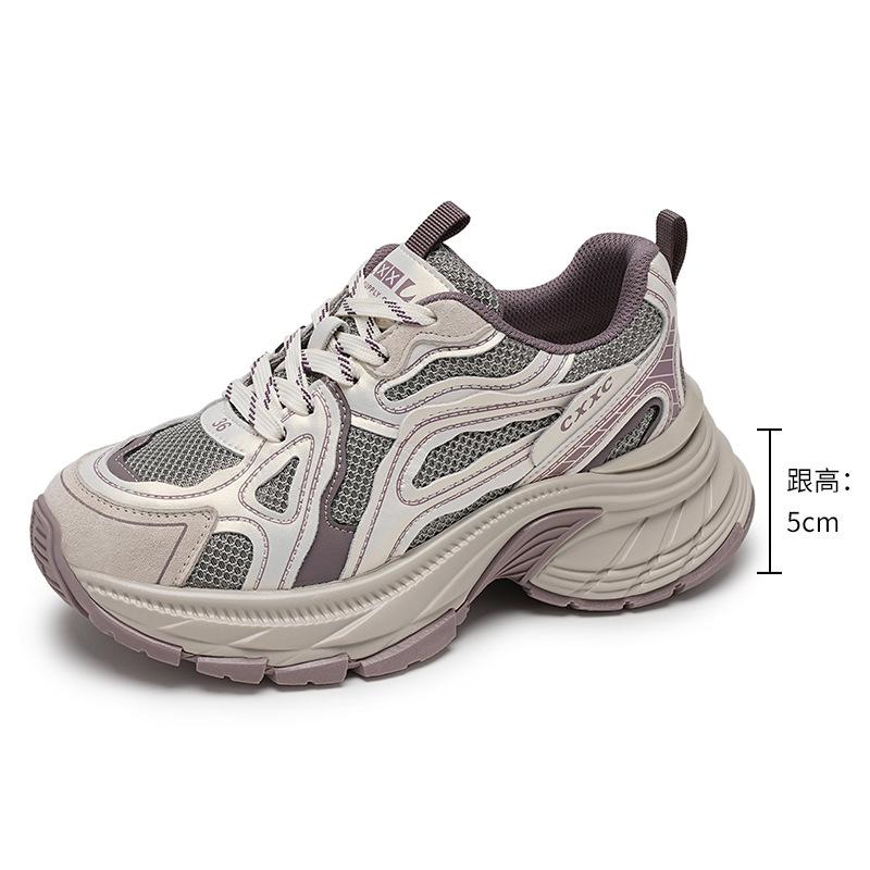 Sports Shoes Casual Women's Summer New Platform Dad Shoes Heightened Versatile Breathable Fashion Women's Sports Shoes