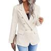 Tweed Women's Blazer Lapel Thin Coat Fashion Casual Top Commuter Single Breasted Long Sleeved Thin Jacket Spring and Autumn