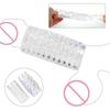 Transparent Male Masturbator Artificial Pussy Vaginal for Men 18 Glans Sucking Penis Pump Spikes Exerciser Sex Toys Erotic