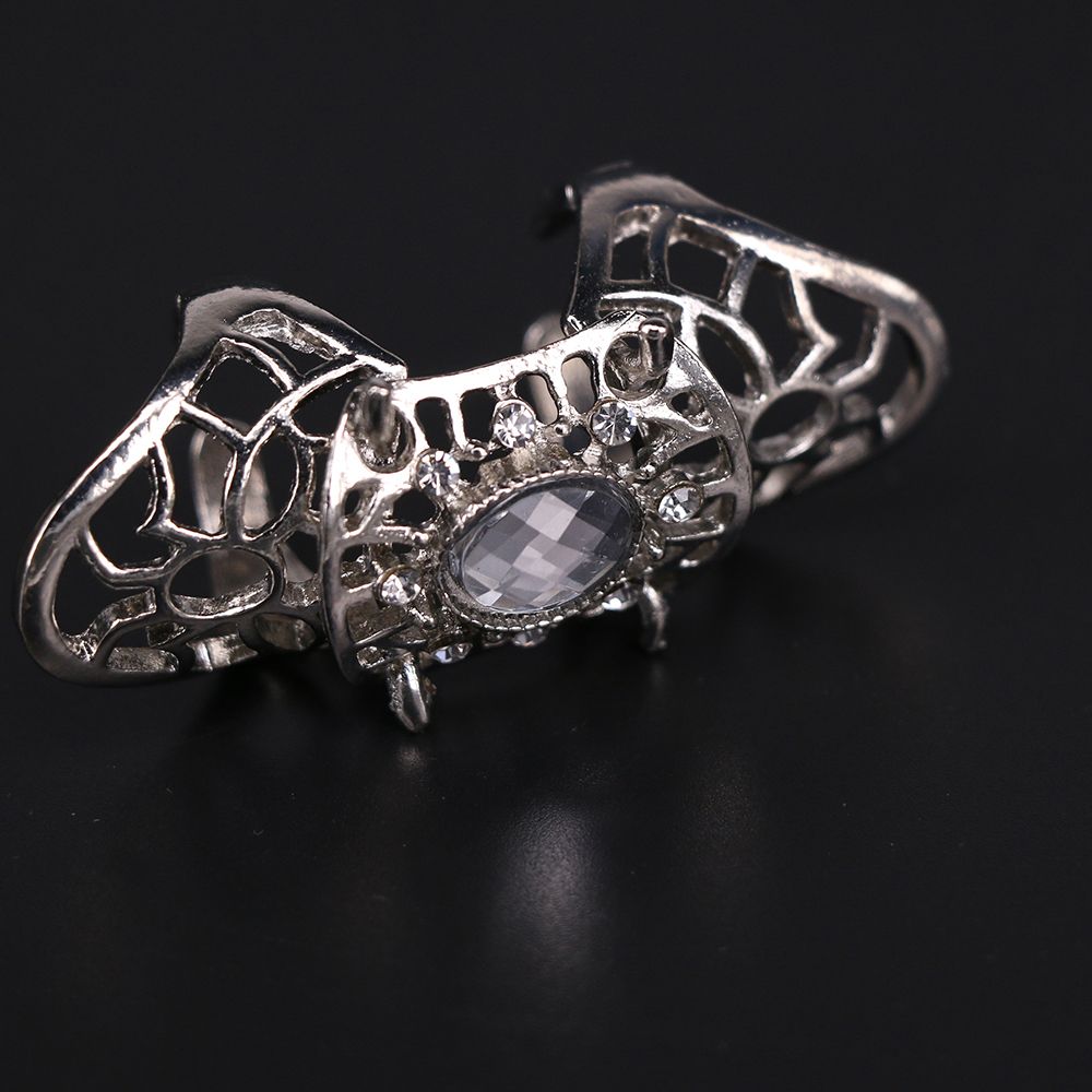 Cool Punk Rings Hollow Scroll Joint Fashion Jewelry for Women /Men Ring Full Finger Claw Rings