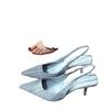 High Heels for Women 2025 New Summer Design French Fashion Sandals Temperament Single Shoes