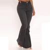 Flared Jeans Women's Hip Lift Slim Plus Size Trousers