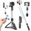 4 In 1 Wireless Bluetooth Selfie Stick, Foldable Tripod and Universal Monopod for Smartphones for Gopro and Sports Action Cameras
