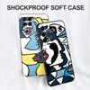 Black Tpu Case For Samsung Galaxy A03 SM-A035 A03 Core A03S A13 A23 LTE A33 A53 A73 4G 5G Picasso Abstract Art Painting