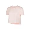 Dri-FIT One Printed Logo Solid Quick-Dry Eco-Friendly Split Hem Breathable Round Neck Short Sleeve T-Shirt Women Tops Pink DD4955-610