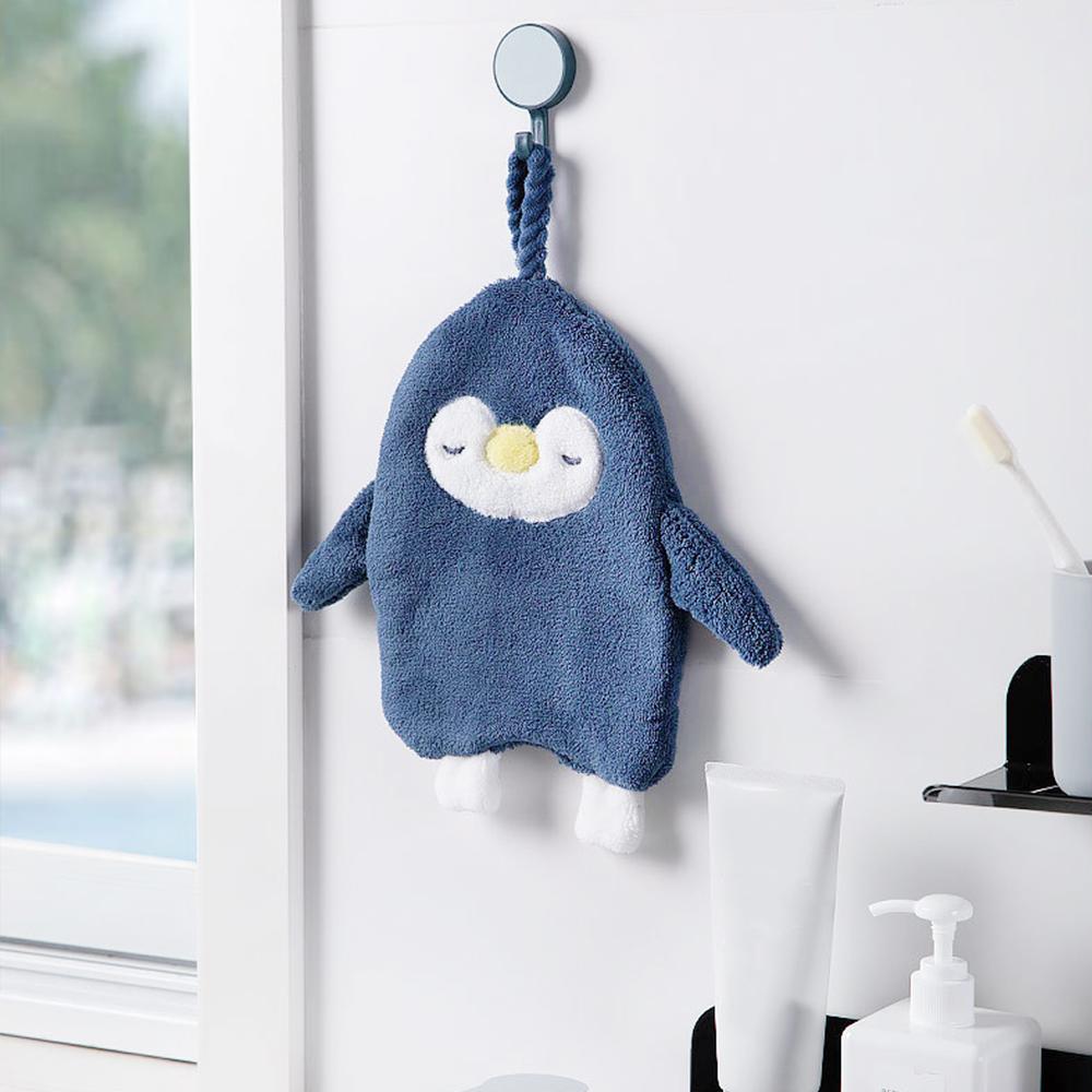 1PCS Cartoon Penguin Cleaning Hand Towel