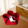 Cat Felt Tunnel Bed Hideaway Nest Collapsible Mat for Pets Kittens Small Animals