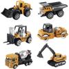 1/64 Engineering Vehicle Toy Set - Engineering Vehicle Model Set - Kids Playground Equipment with Slide Design for School, Kindergarten, Park, Home