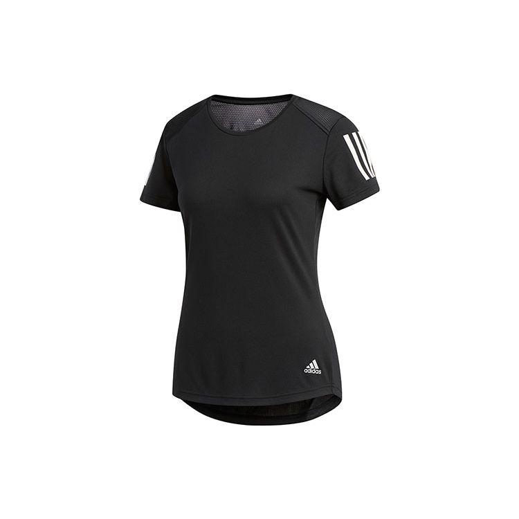 Adidas Own The Run Tee Running Short Sleeve Women Tops Black DQ2618