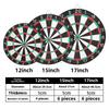 17/15 Inch Dart Board Professional Set Double-Sided Dart Board Mounting Set for Bar Office Home Club