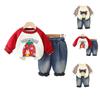 Kids Casual Long-Sleeve Set, Comfortable Daily Wear Outfits