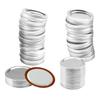 48PCS Canning Lids and Bands for Regular Mouth 70mm Jar Rings Split Type Leak Proof Metal Mason Jar