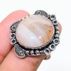 Natural Montana Agate Gemstone Handmade 925 Sterling Silver Ring Size 7 W2b46