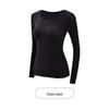 Women's Seamless Long Sleeve Thermal Set with Hyaluronic Acid for Autumn