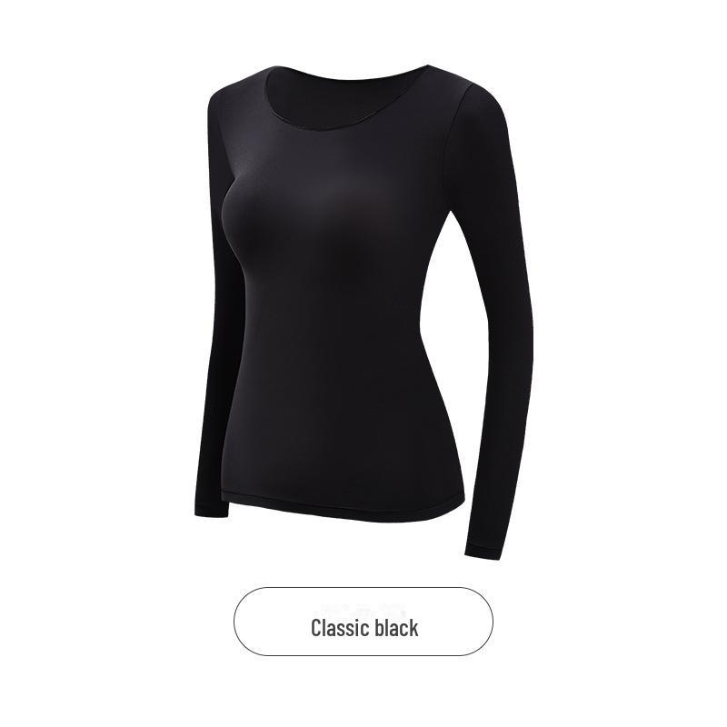 Women's Seamless Long Sleeve Thermal Set with Hyaluronic Acid for Autumn